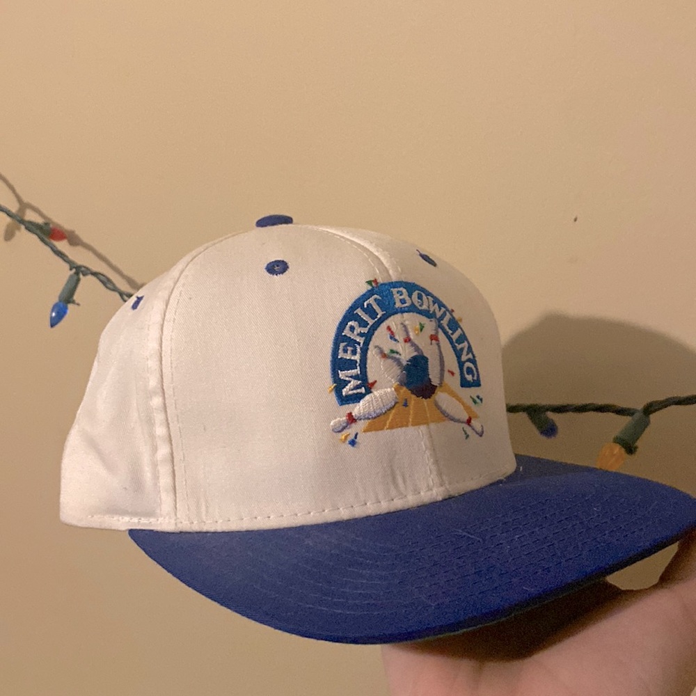 vintage metric bowling snapback hat